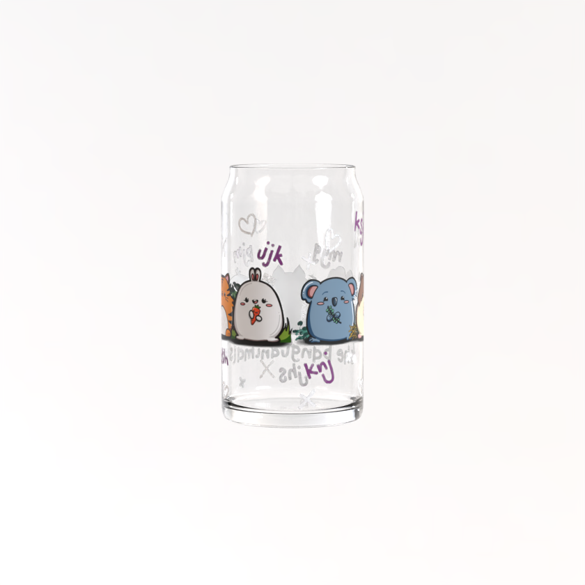 Bangtanimals Can Glass