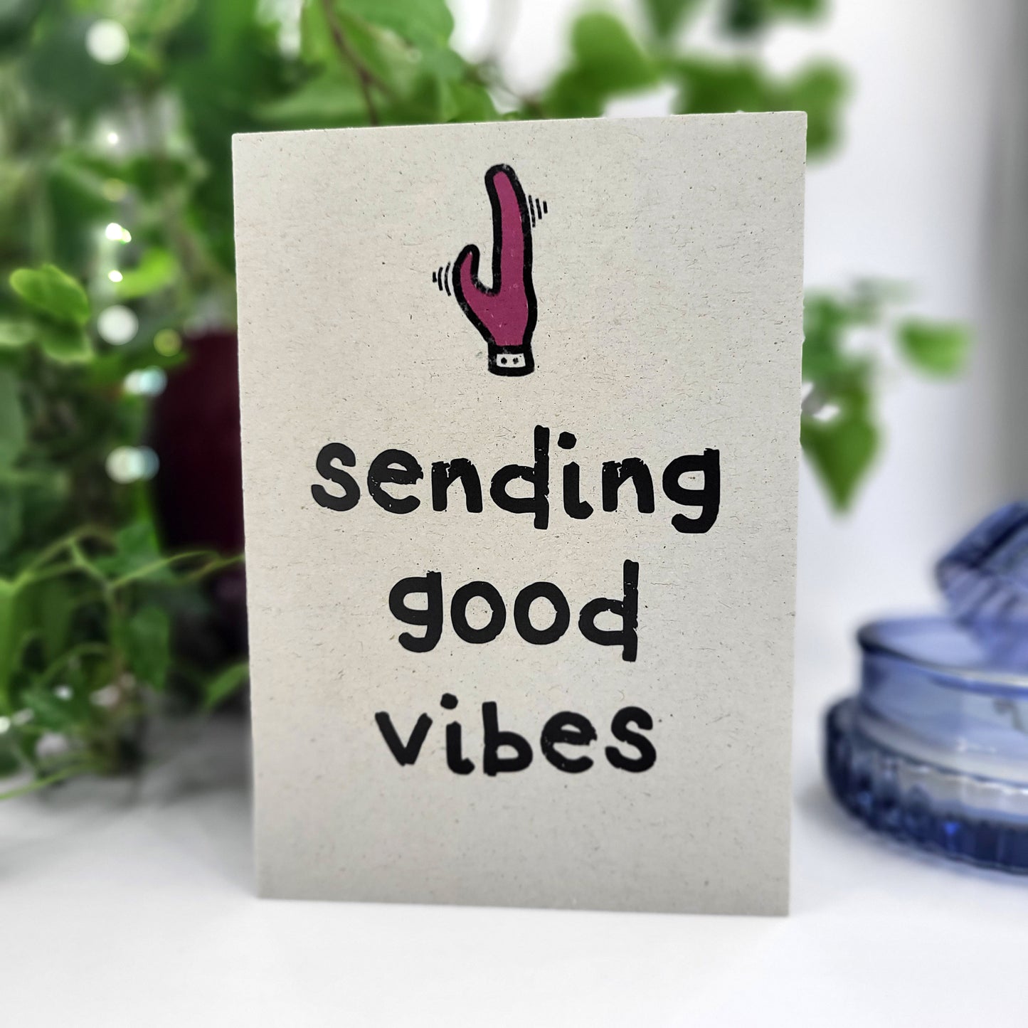 Good Vibes recycled greeting card