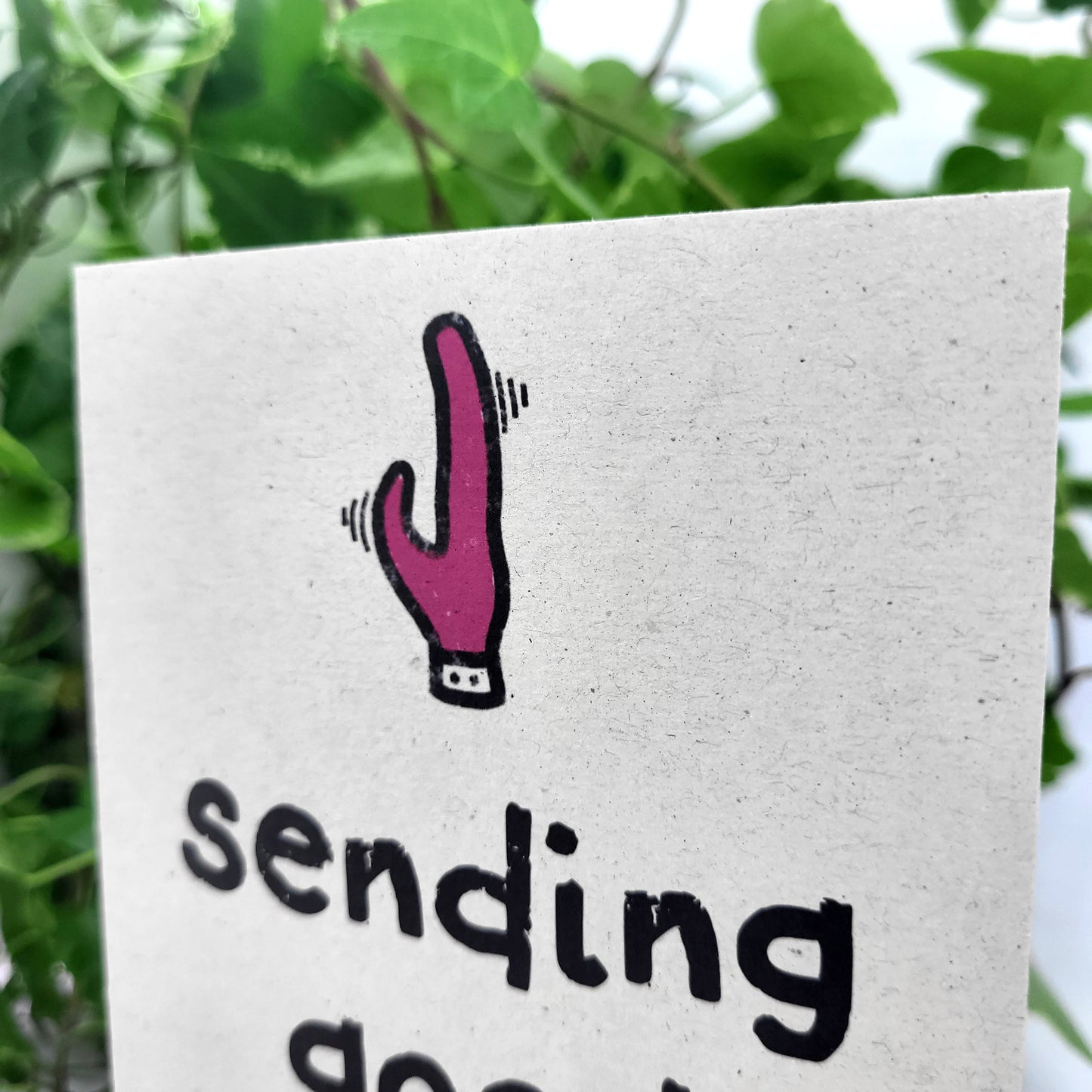 Good Vibes recycled greeting card