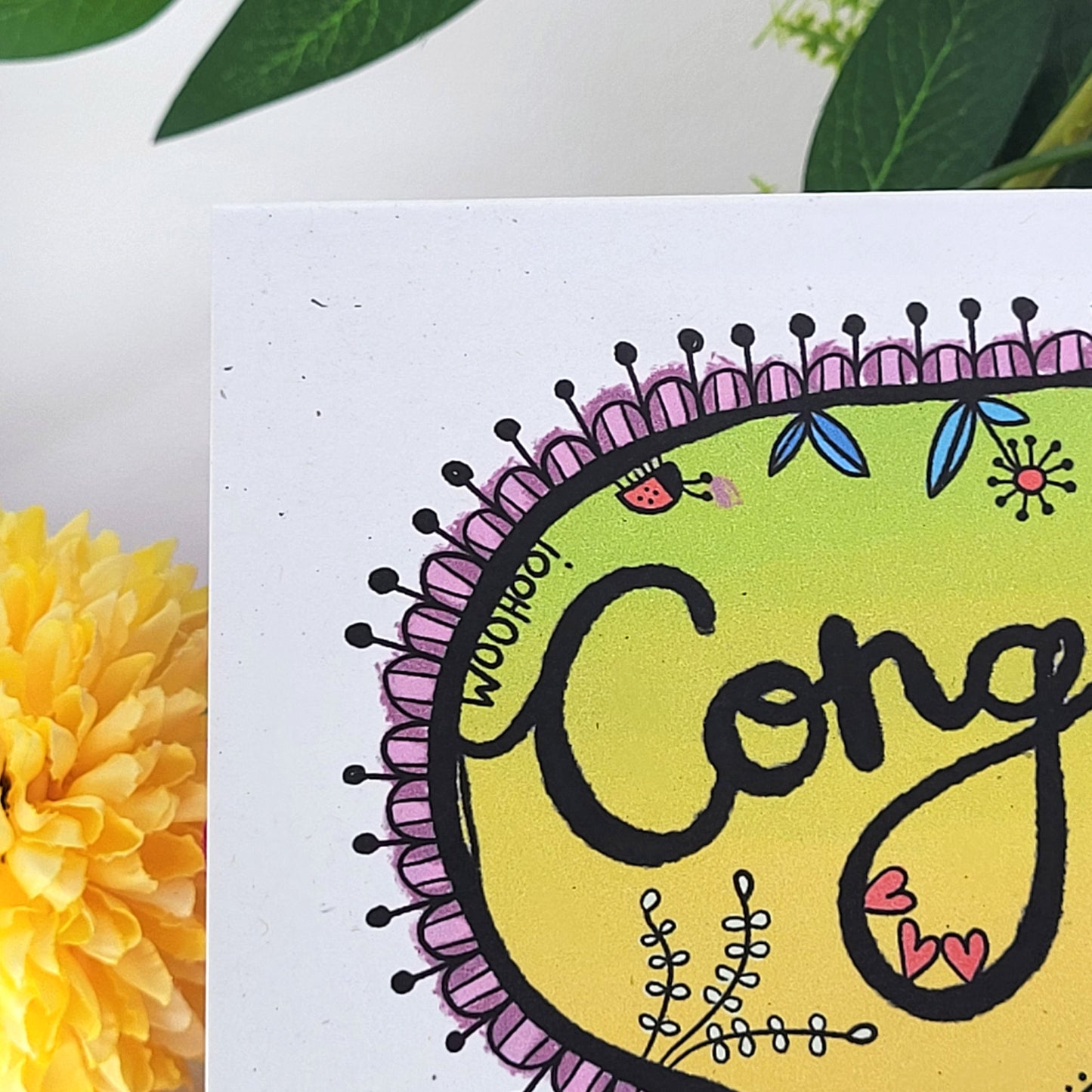 Congrats recycled greetings card
