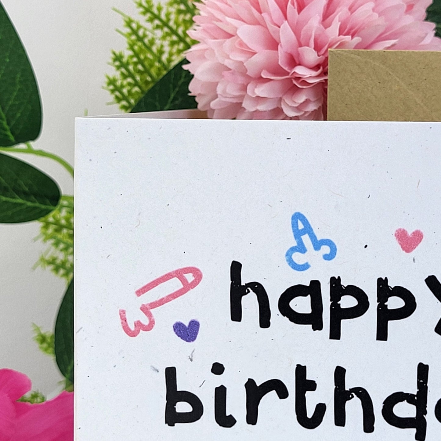 Happy Birthday Bellend recycled greeting card