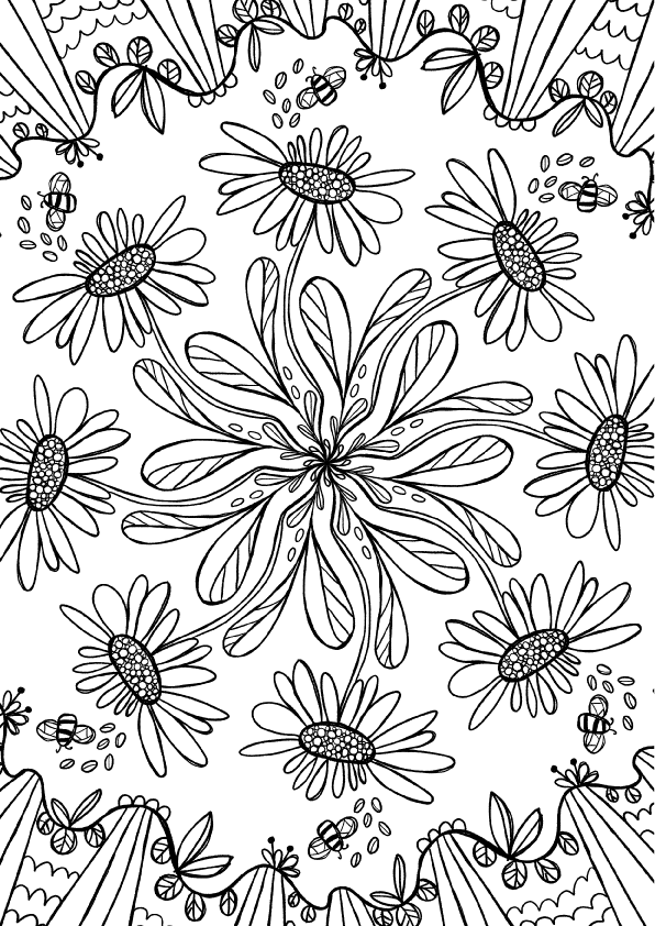 Set of A4 colouring pages