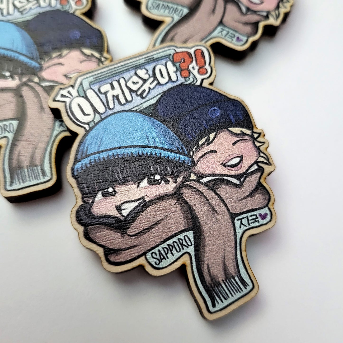 Are You Sure?! Sapporo - Jimin & Jungkook wooden magnet