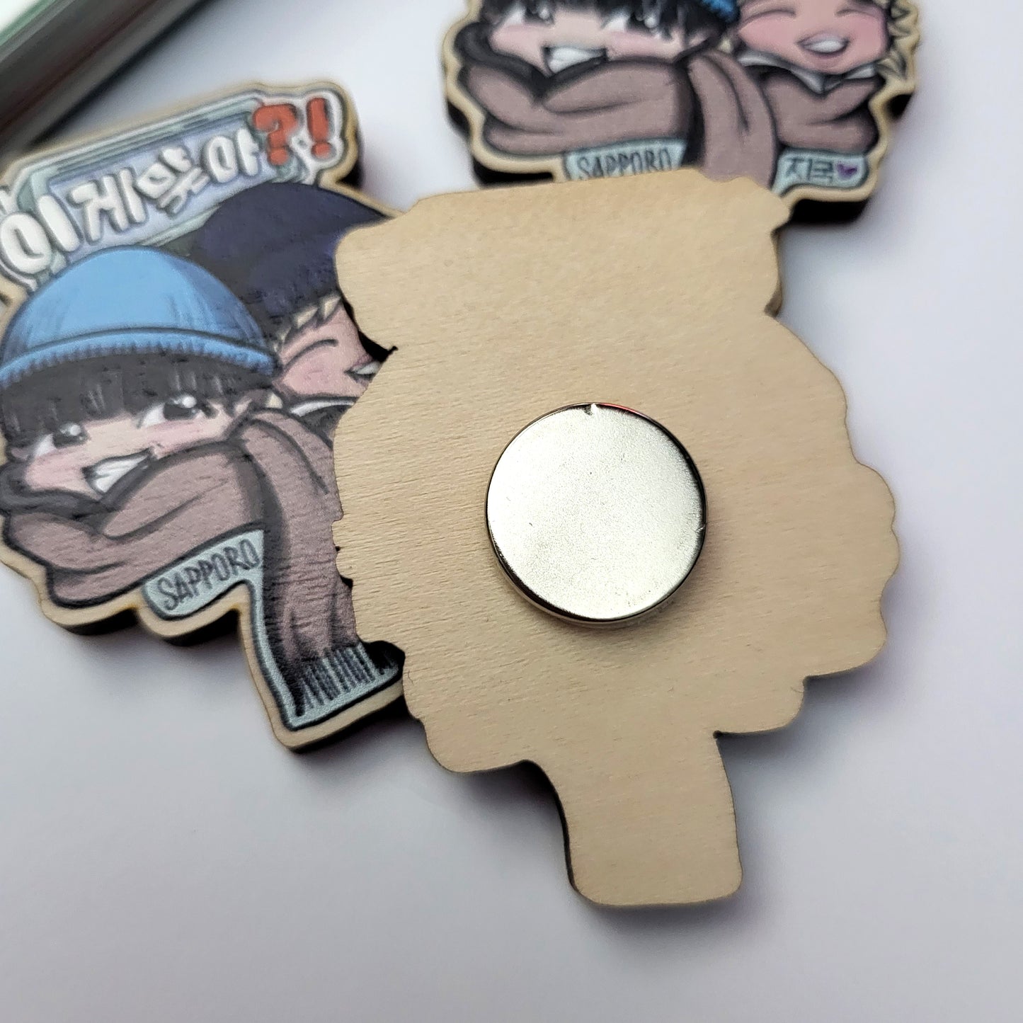 Are You Sure?! Sapporo - Jimin & Jungkook wooden magnet
