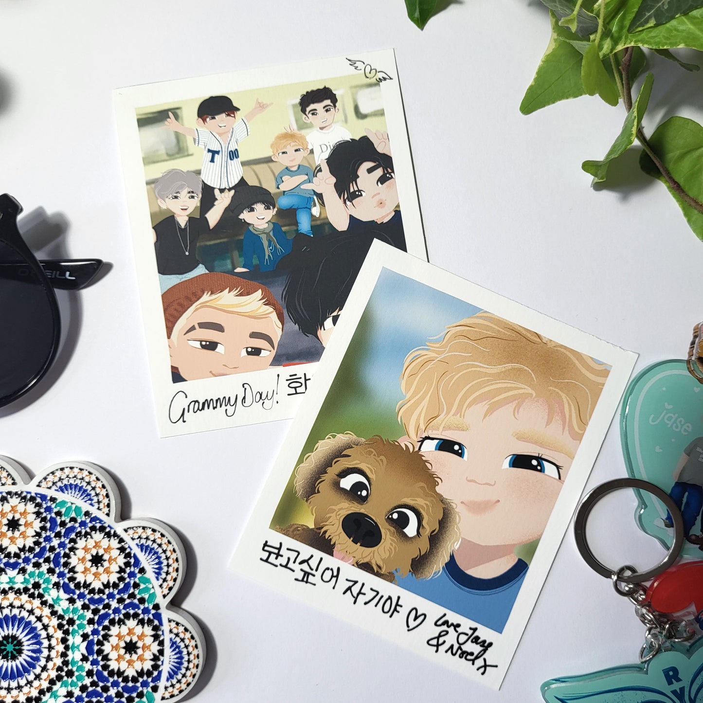 Teach Me K-Pop by Kaenyn King - Polaroid style print, Jase & Noel, RYSING