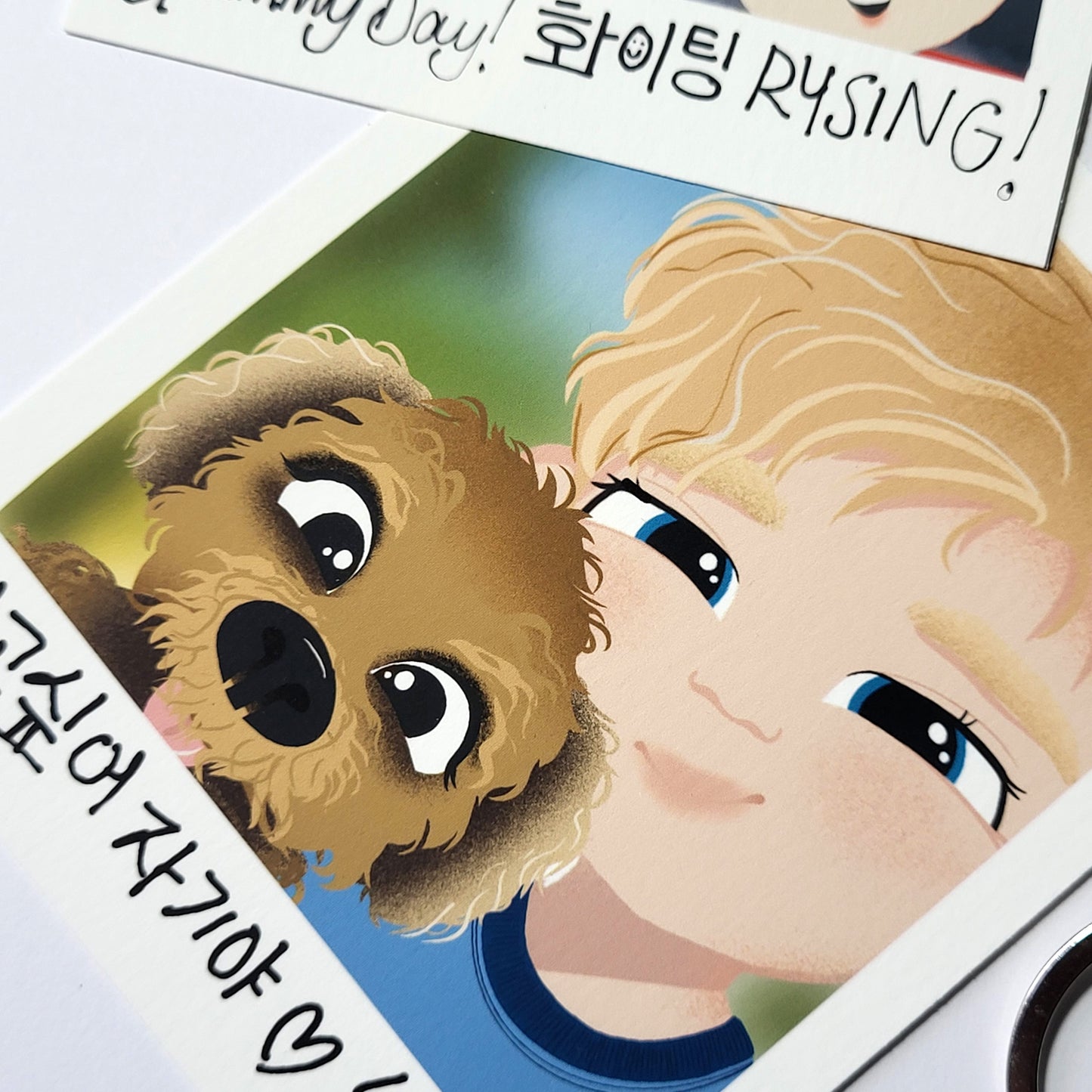 Teach Me K-Pop by Kaenyn King - Polaroid style print, Jase & Noel, RYSING