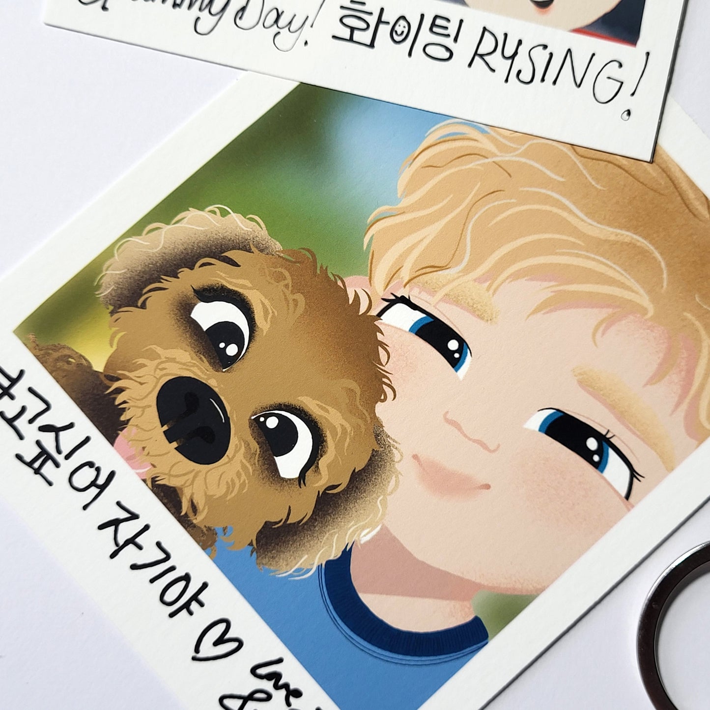 Teach Me K-Pop by Kaenyn King - Polaroid style print, Jase & Noel, RYSING