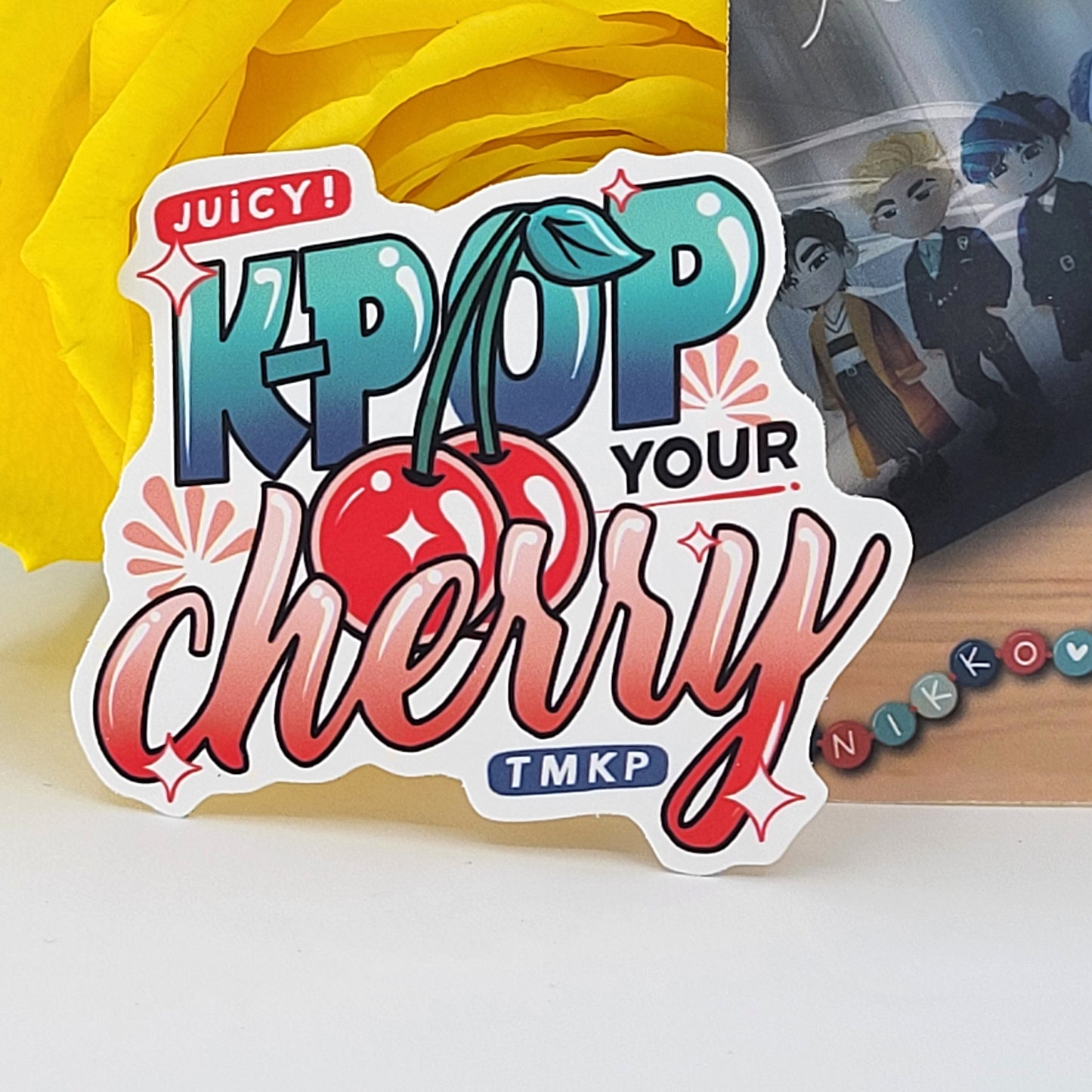 Teach Me K-Pop by Kaenyn King - VOX fandom girls matte vinyl sticker set