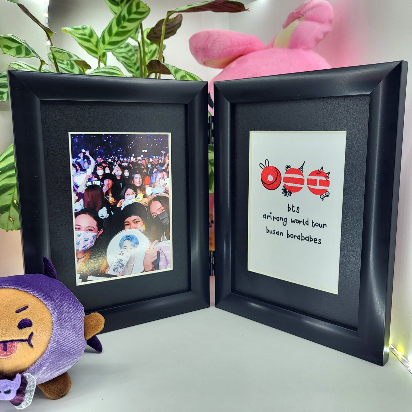 PRE-ORDER - Customisable ARIRANG BTS World Tour double aperture illustrated picture frame