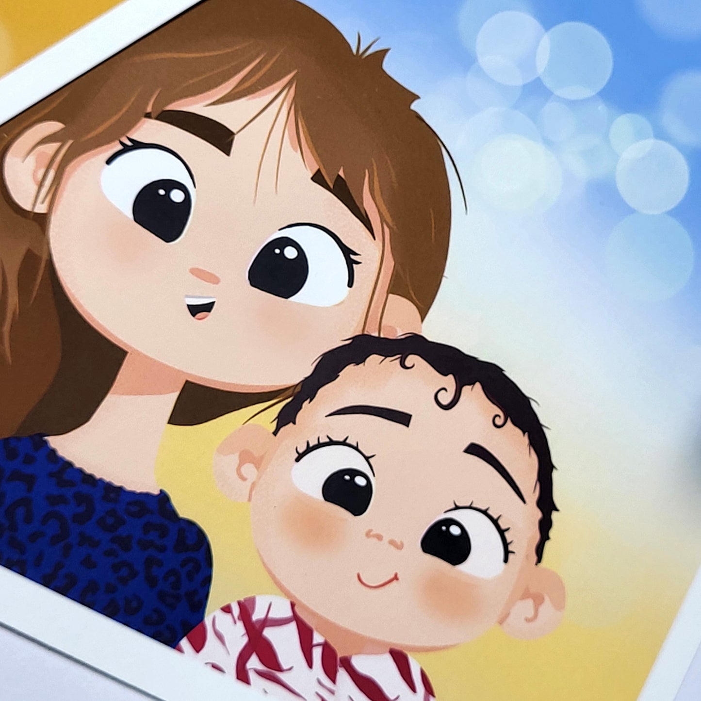 Custom Cartoon Commission - character custom portrait PAIR