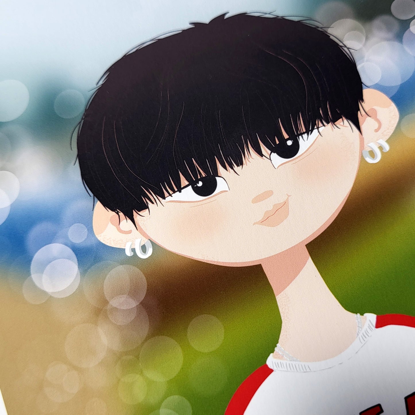 BTS In The Soop Yoongi art print, SUGA portrait, original Bangtan Sonyeondan kpop cartoon illustration