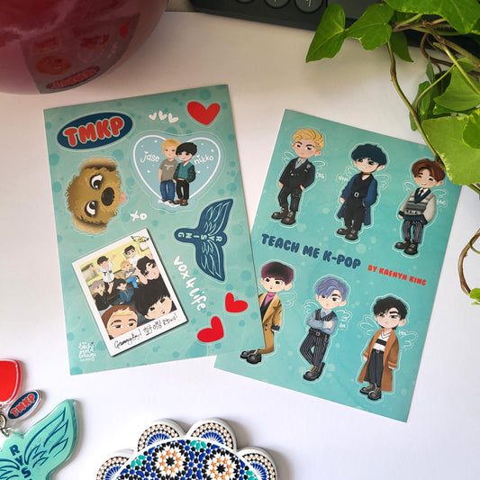Teach Me K-Pop by Kaenyn King - vinyl sticker sheets