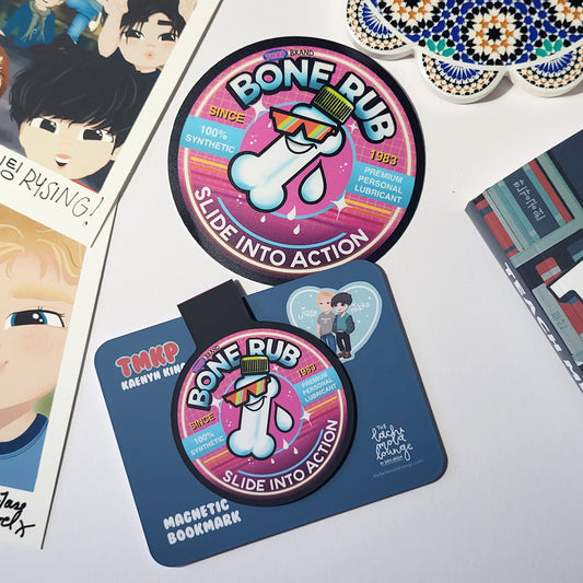 Teach Me K-Pop by Kaenyn King - Bone Rub TMKP Brand Personal Lubricant sticker & bookmark