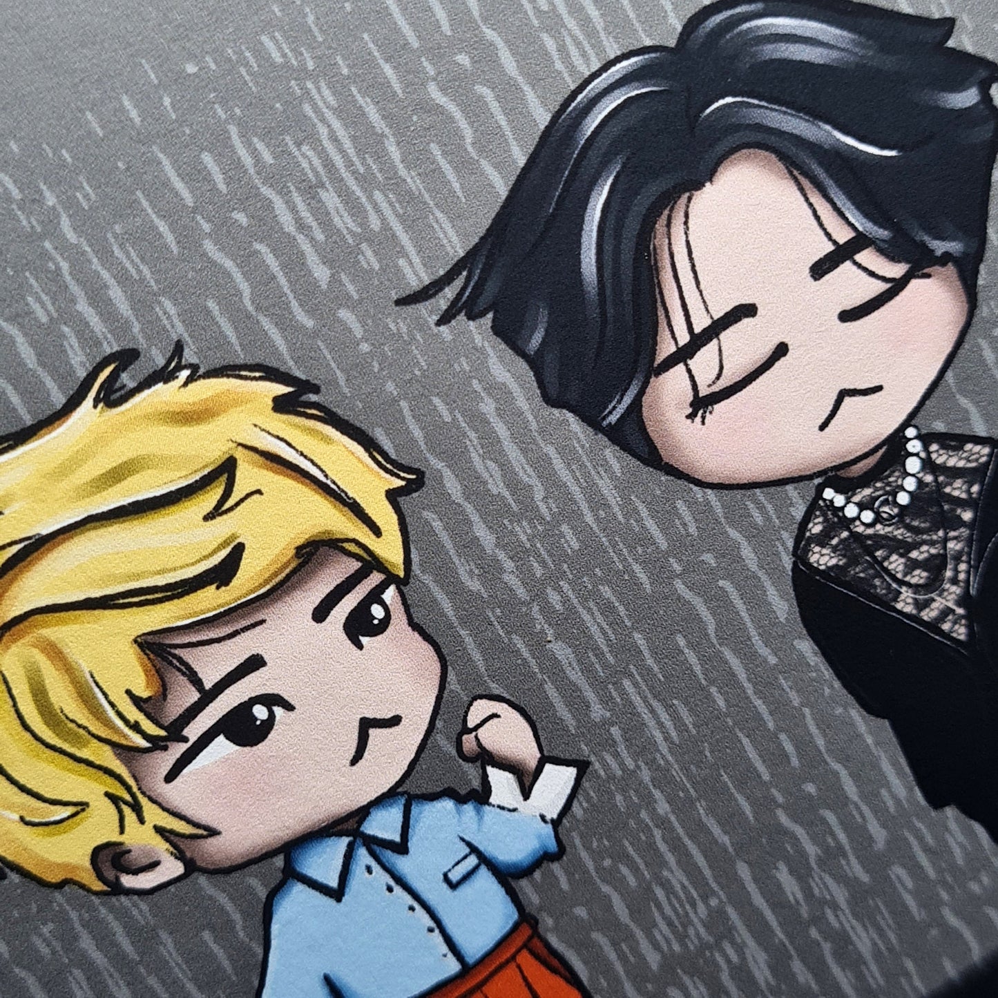 SUGA Marie Claire, Yoongi fashion, BTS cute art print, Min Yoongi chibi, Bangtan fan gift, Agust D print