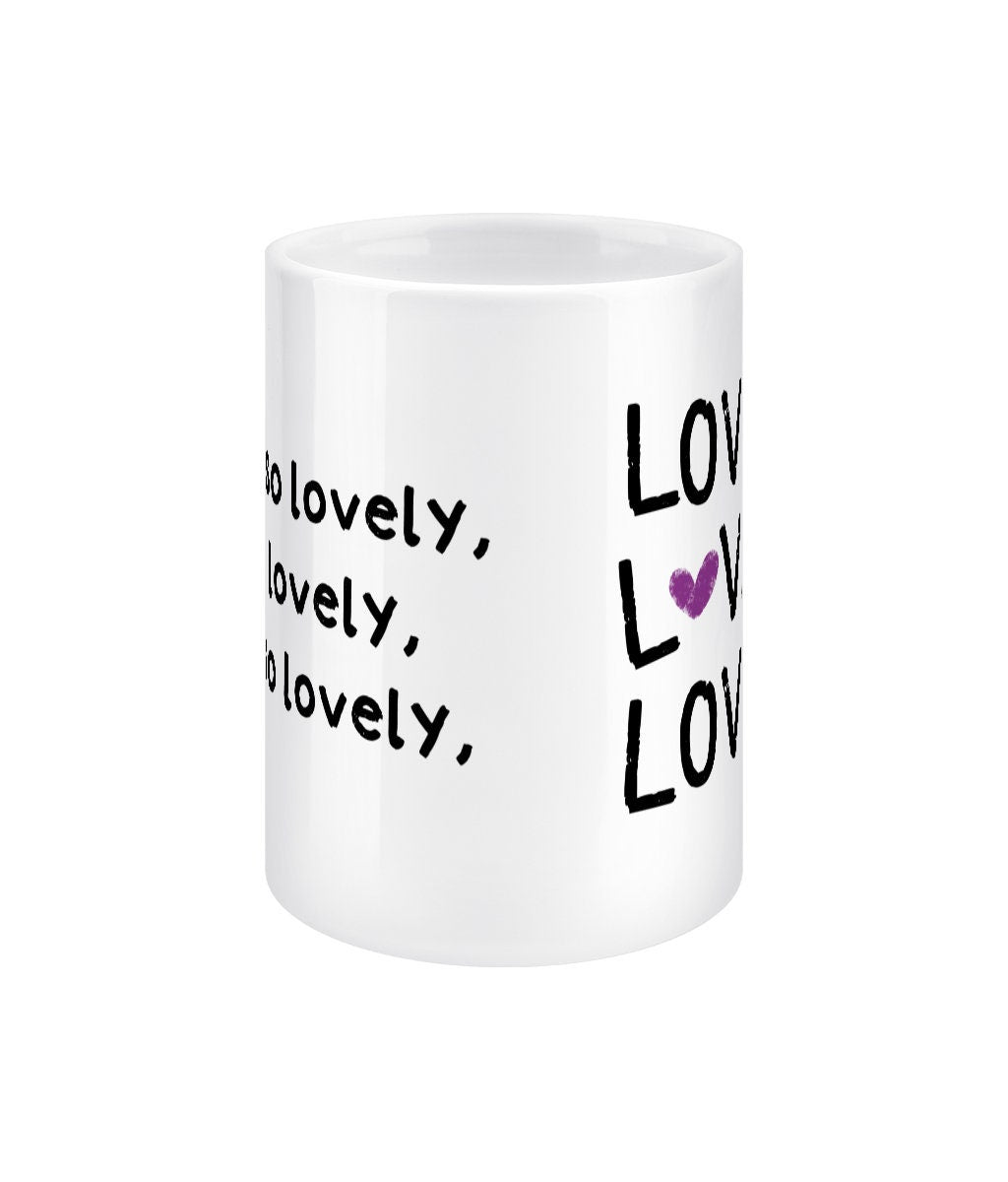 LOVELY LOVELY LOVELY jumbo 15oz mug, Jimin gift, bts fan merch