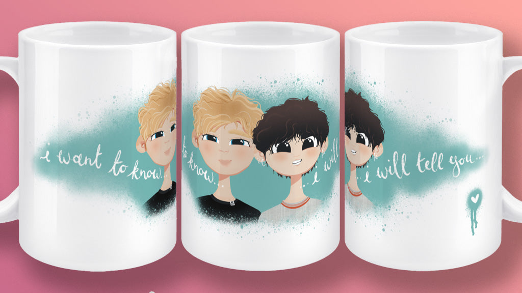 Teach Me K-Pop by Kaenyn King - Jase & Nikko 15oz jumbo mug