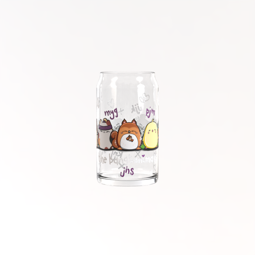 Bangtanimals Can Glass