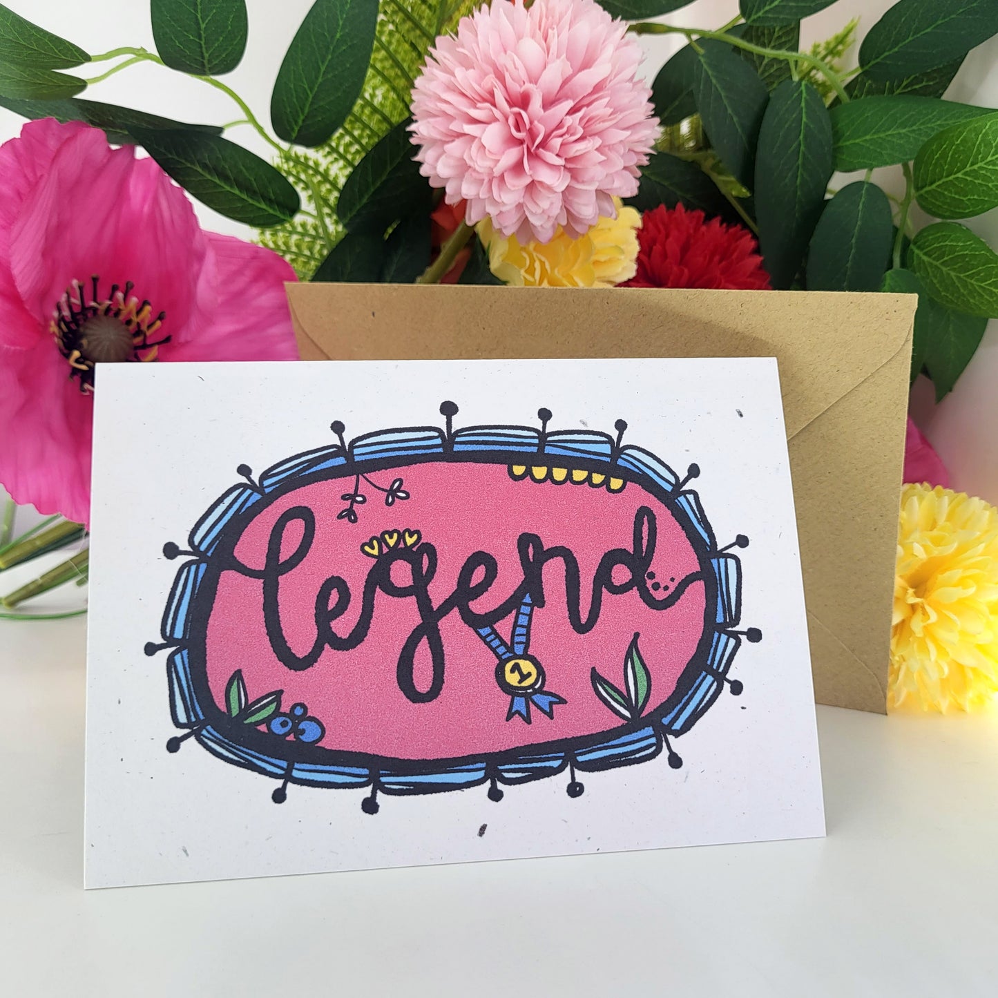 Legend - any occasion recycled greetings card, just because, friendship