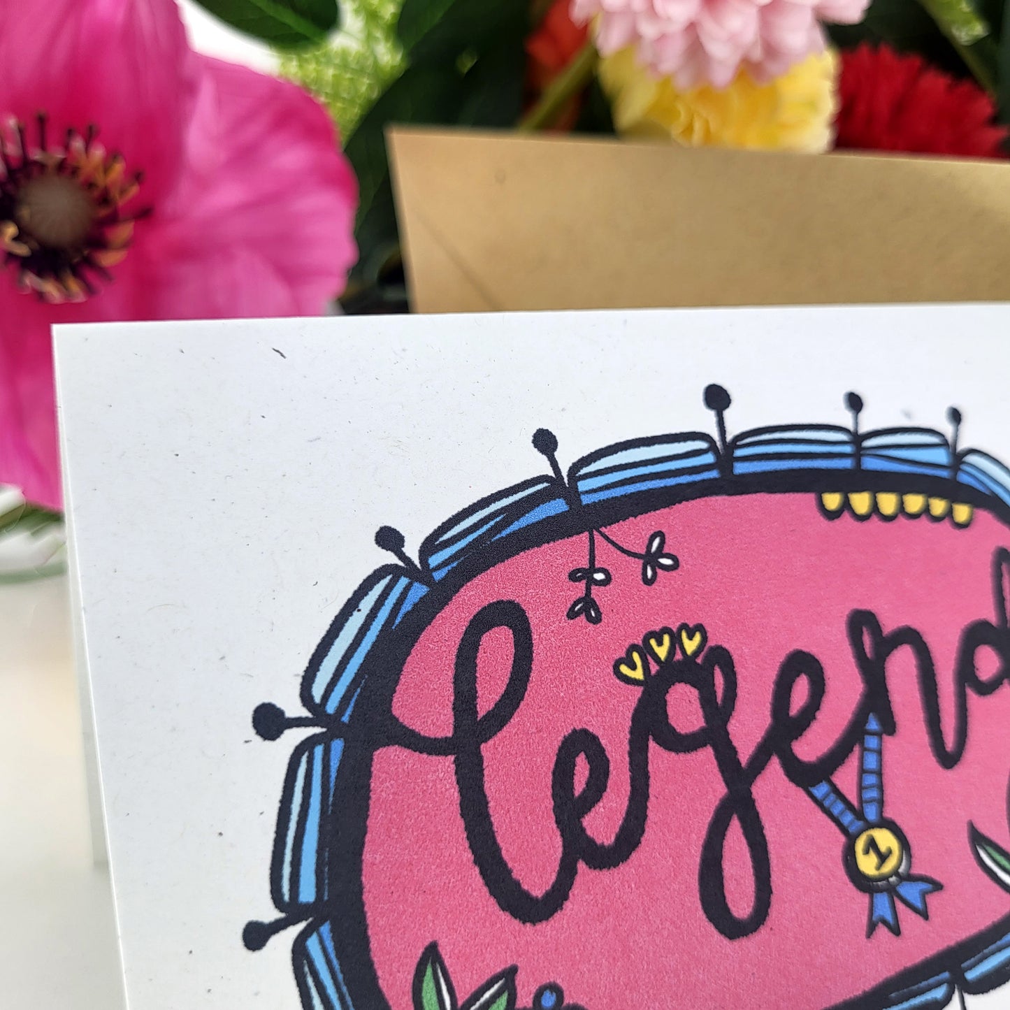 Legend - any occasion recycled greetings card, just because, friendship