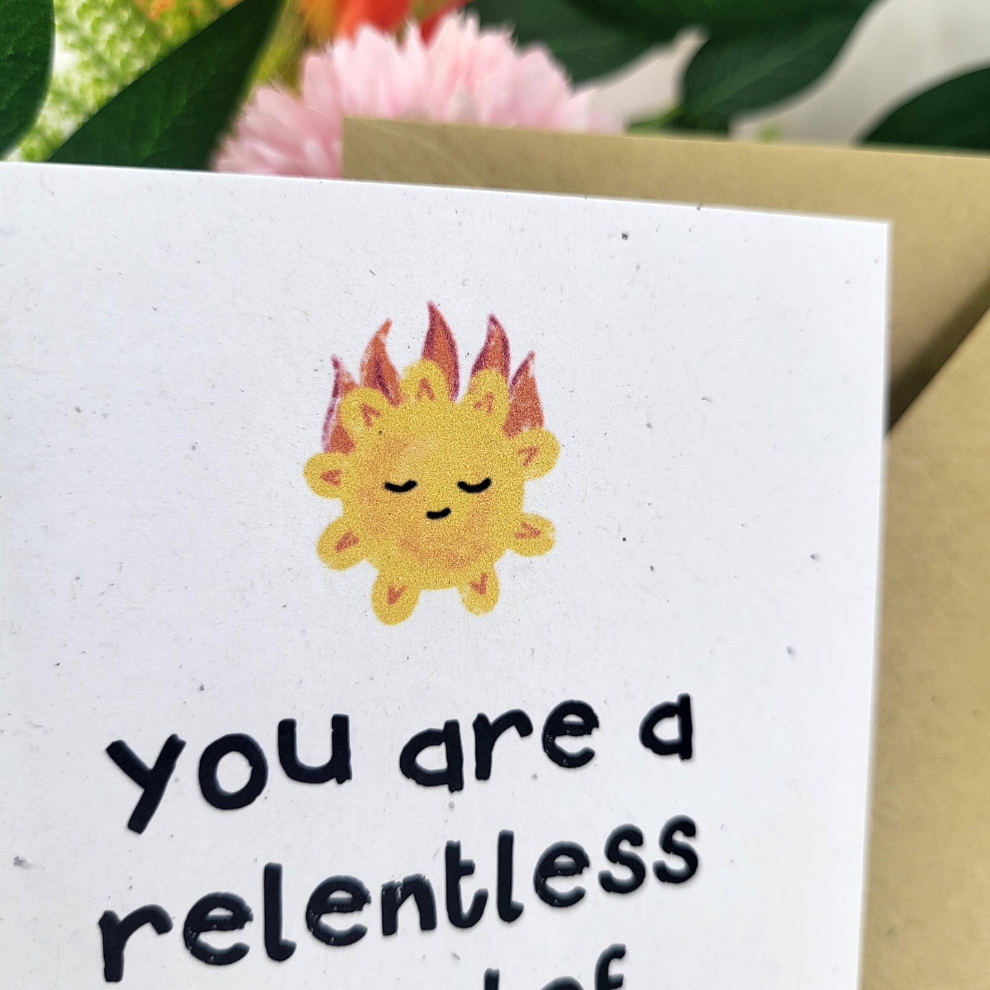 MFing Sunshine recycled greeting card