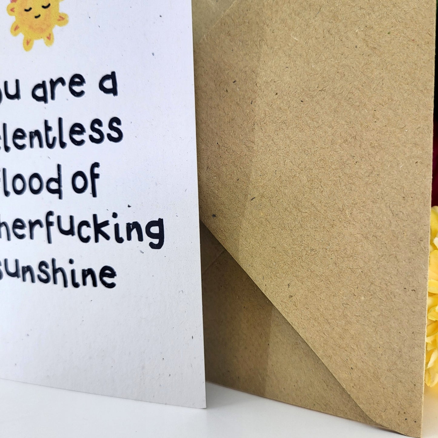 MFing Sunshine recycled greeting card
