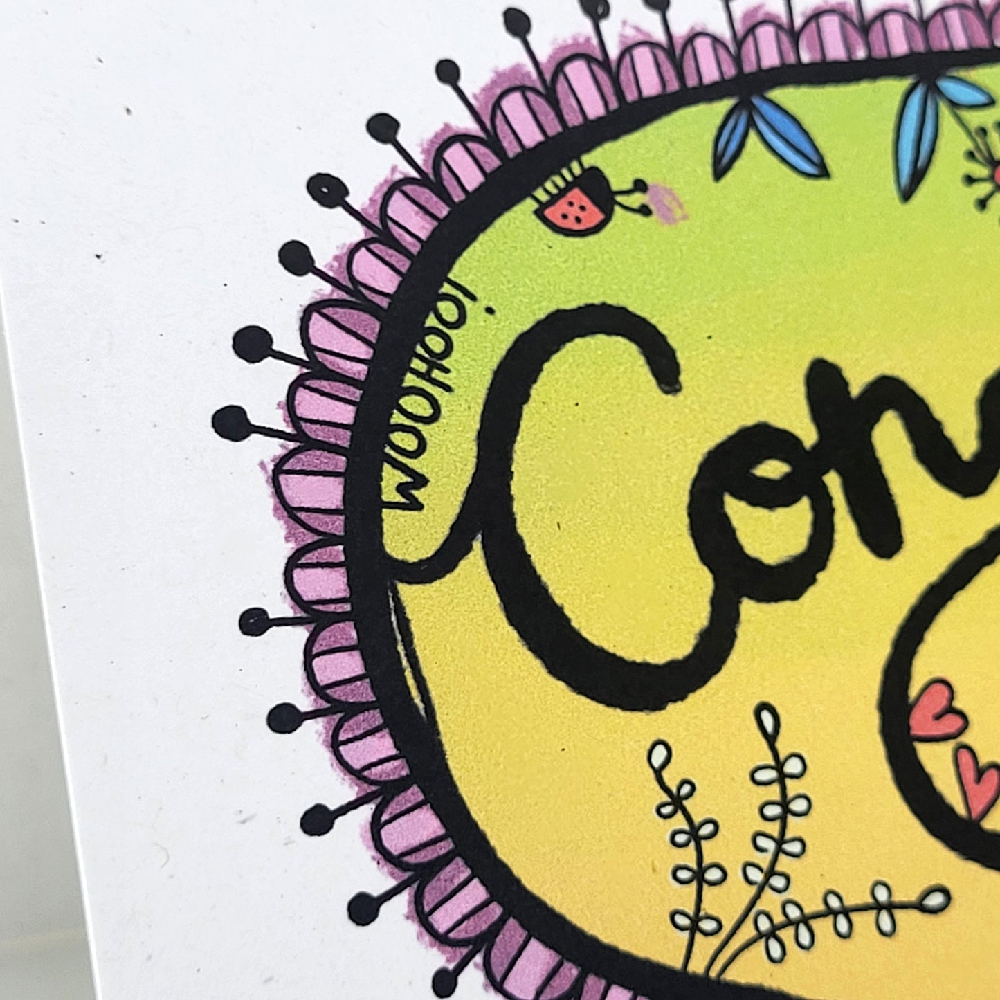 Congrats recycled greetings card
