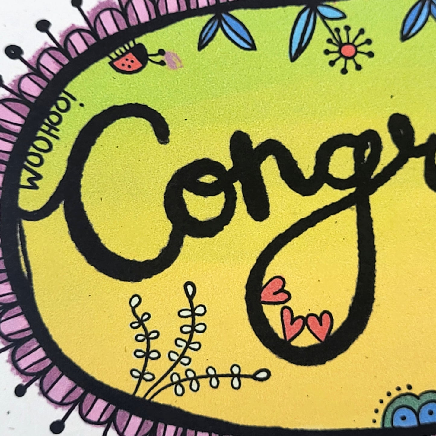 Congrats recycled greetings card