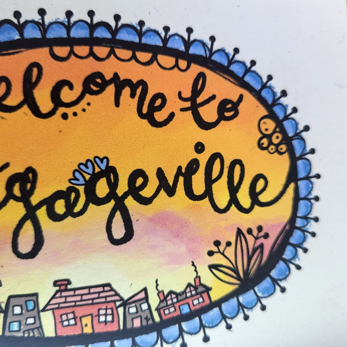 Welcome To Mortgageville recycled greetings card - congratulations, new house
