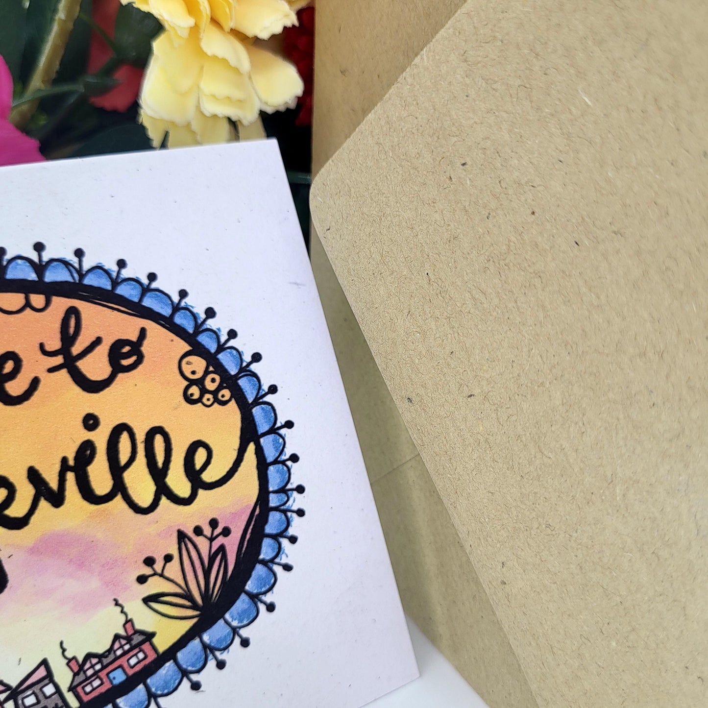 Welcome To Mortgageville recycled greetings card - congratulations, new house