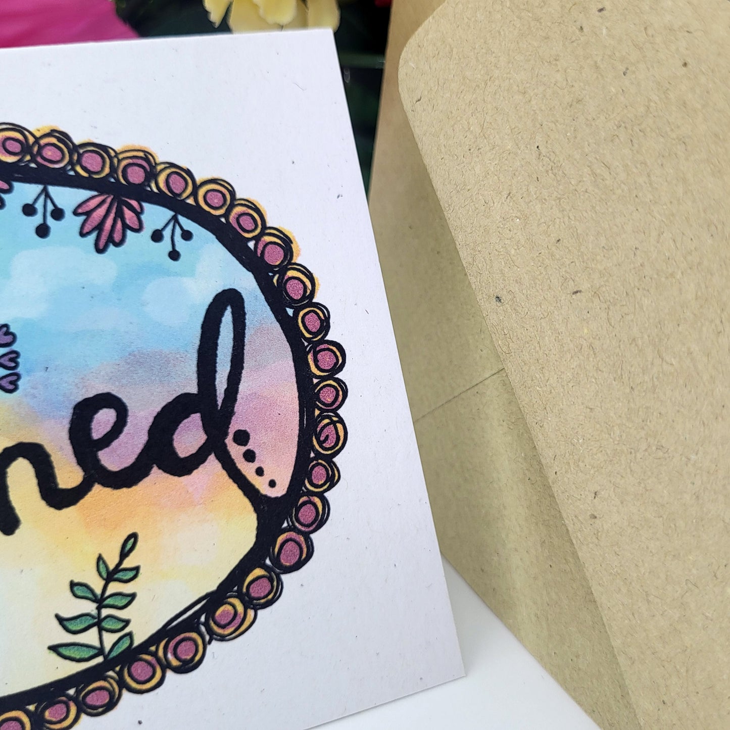 HItched - wedding recycled greetings card, marriage congratulations