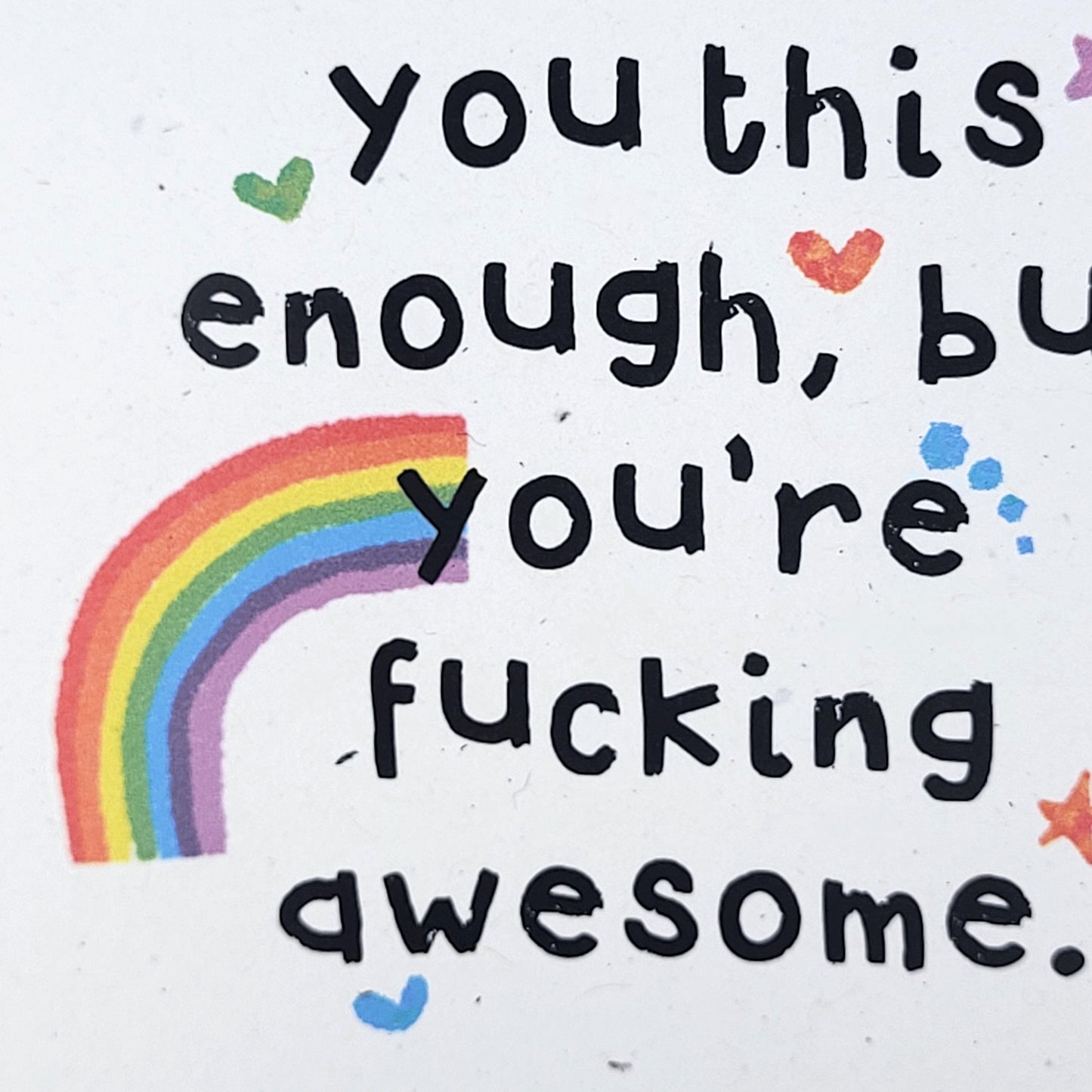 Fucking Awesome - any occasion recycled greetings card, just because, friendship