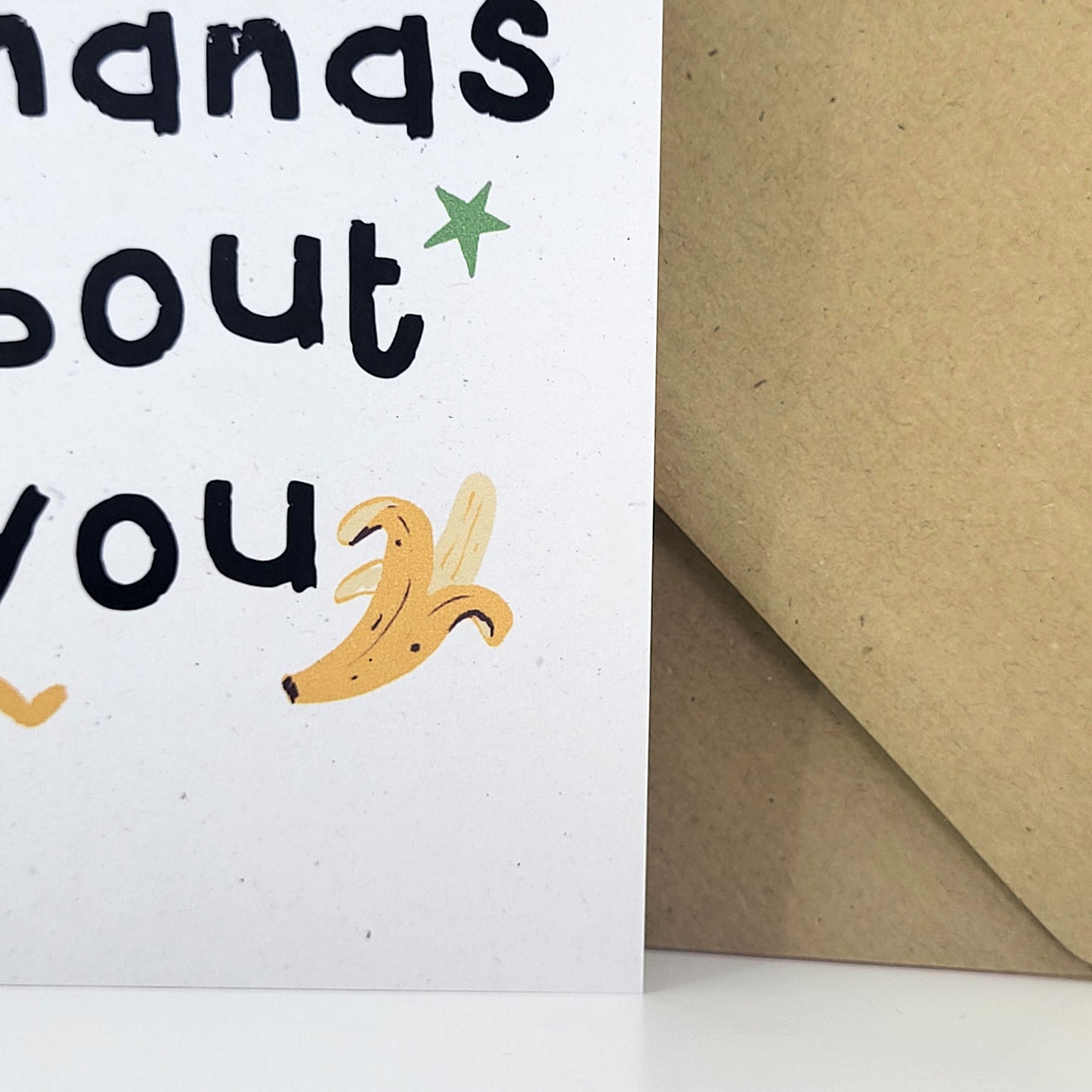 Effin Bananas recycled greetings card