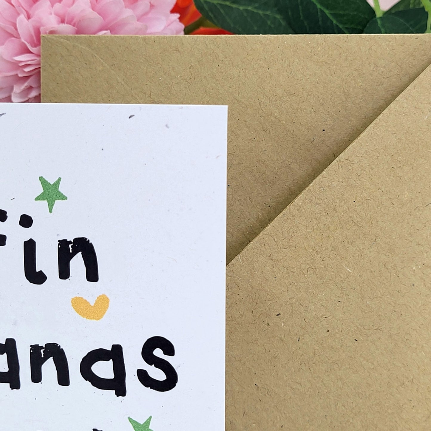 Effin Bananas recycled greetings card