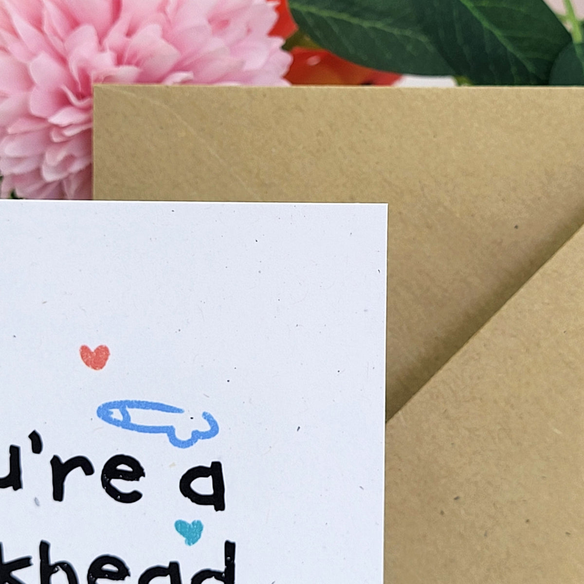 My Dickhead recycled greeting card