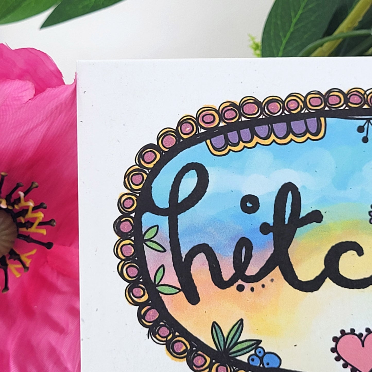 HItched - wedding recycled greetings card, marriage congratulations