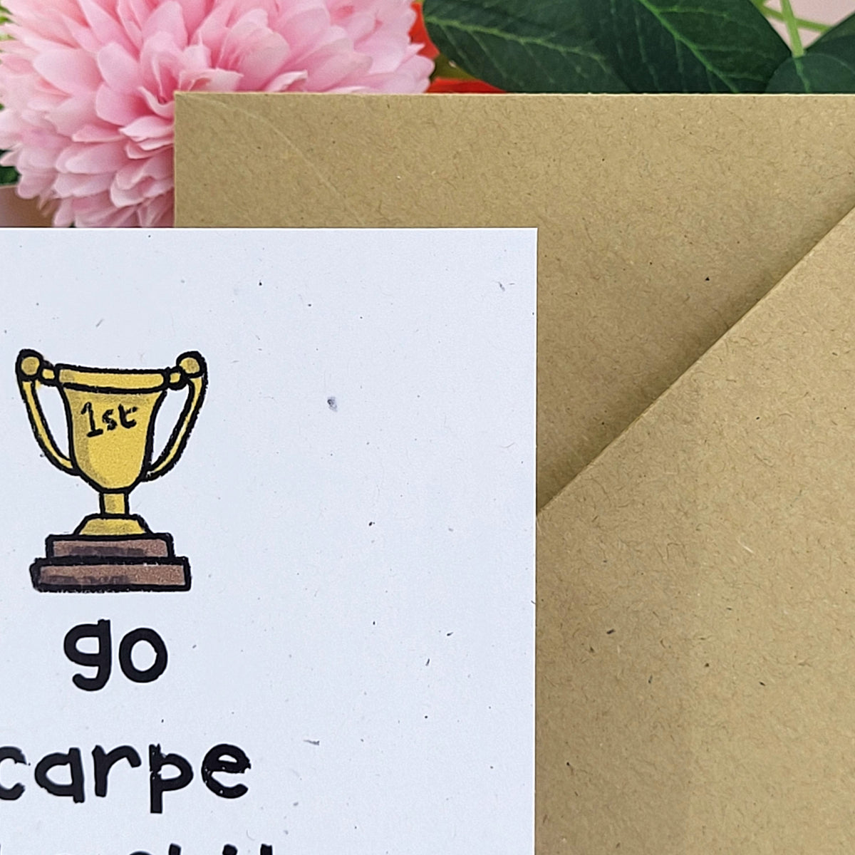 Carpe The MFing Diem recycled greeting card