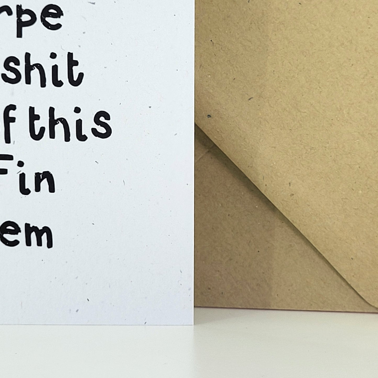 Carpe The MFing Diem recycled greeting card