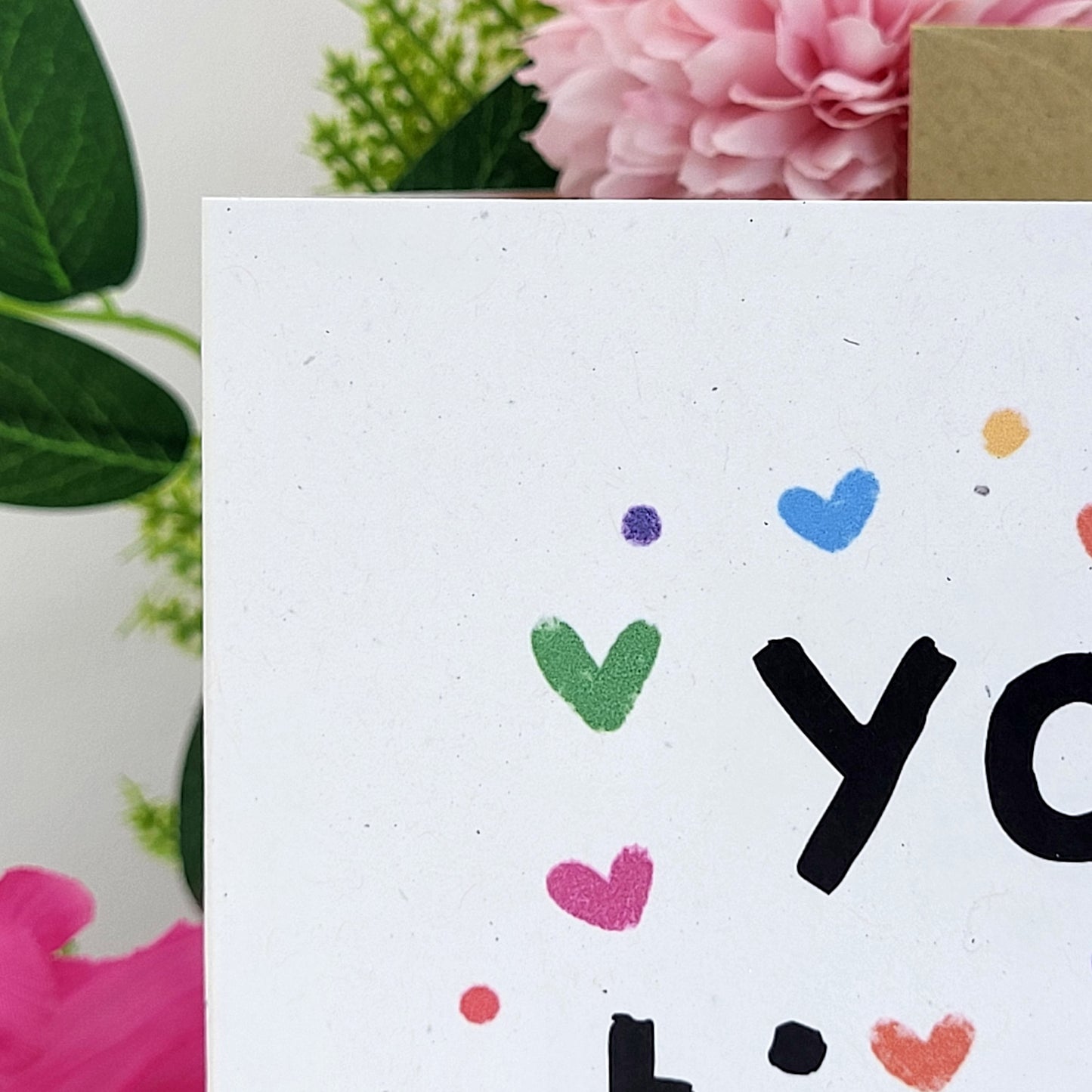 Yo Tiny Human recycled greeting card