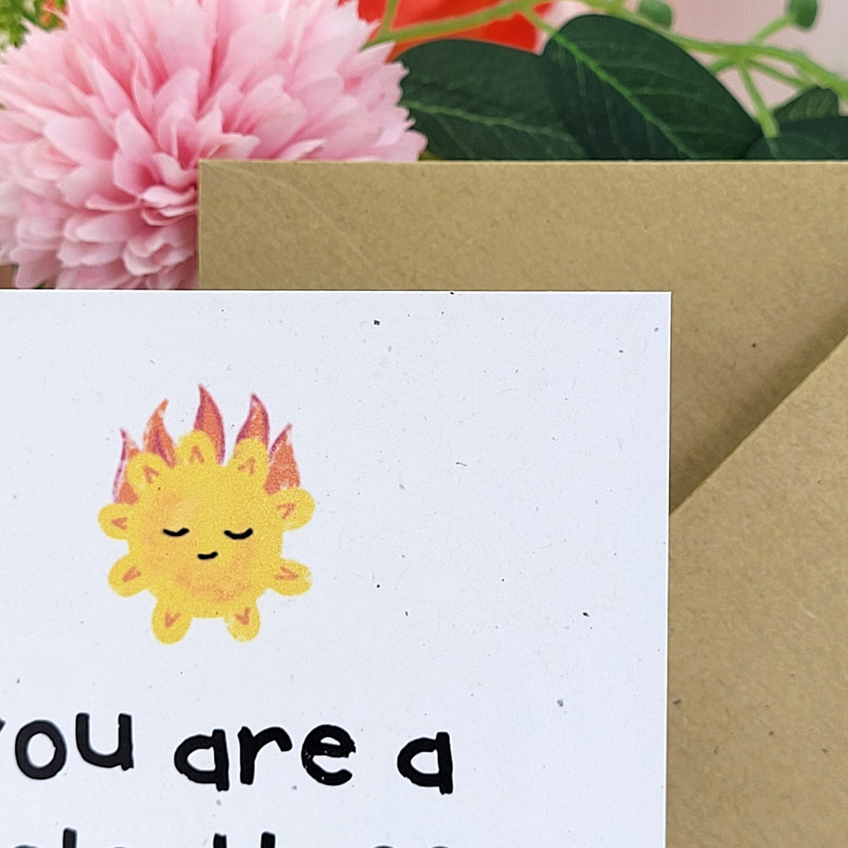 MFing Sunshine recycled greeting card