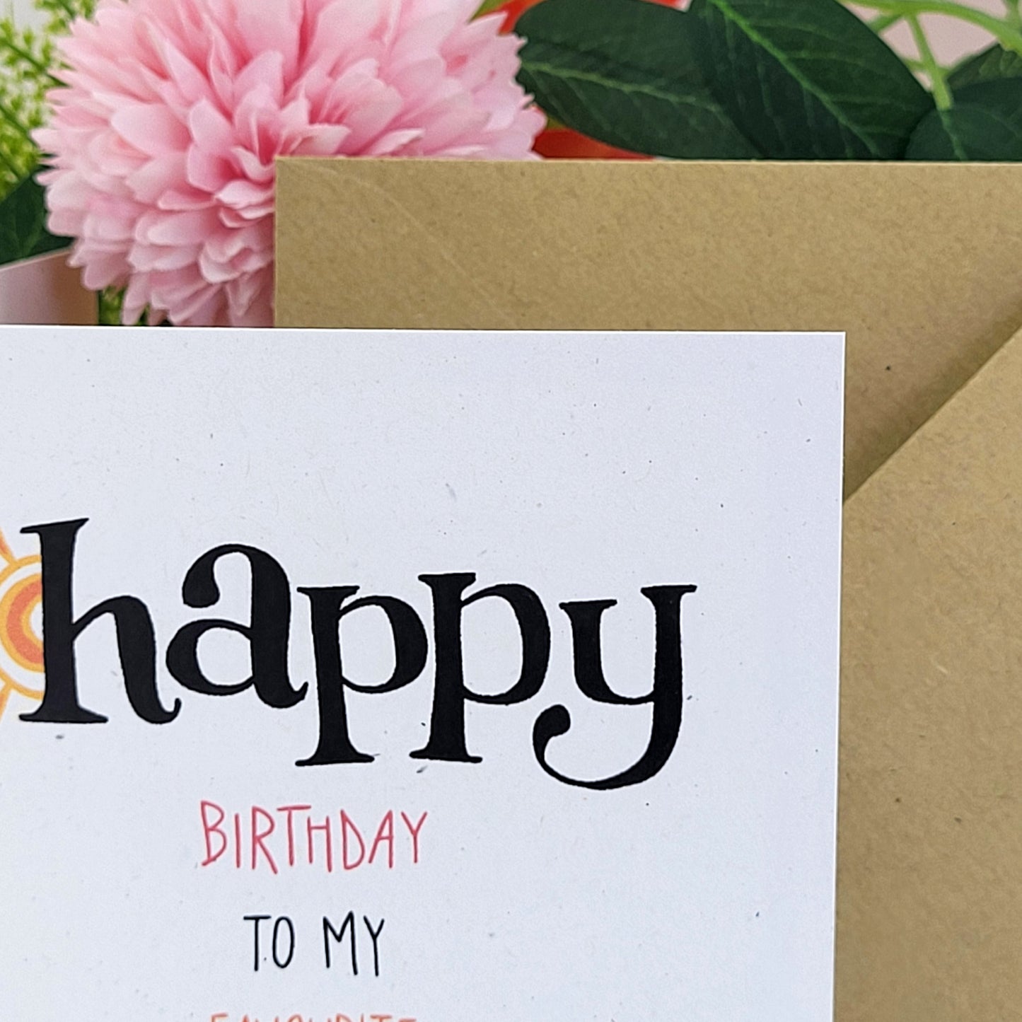Happy Idiot recycled birthday card