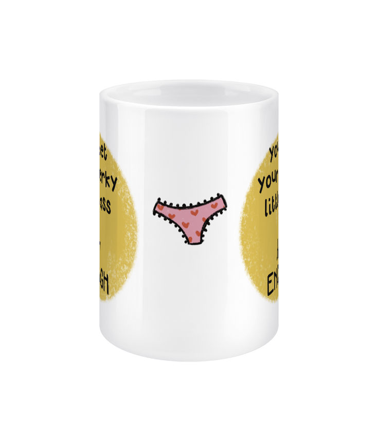 Perky - 15oz jumbo mug - positivity for pottymouths