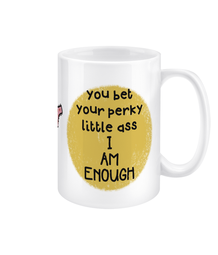 Perky - 15oz jumbo mug - positivity for pottymouths