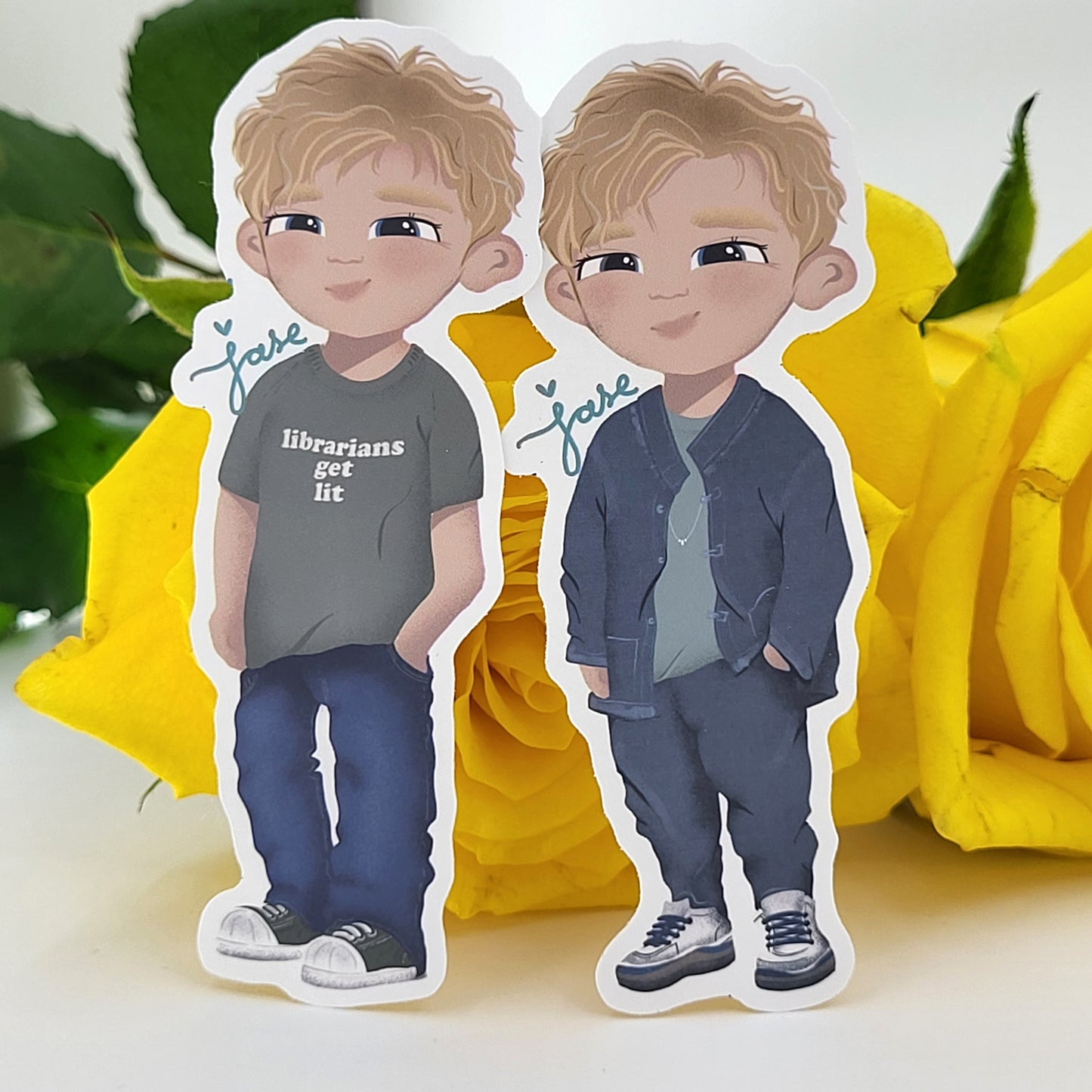 Teach Me K-Pop by Kaenyn King - RYSING boys matte vinyl sticker set - album cover and alt versions