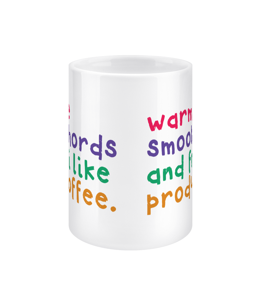 Chords like Coffee - choir singer Jumbo 15oz mug