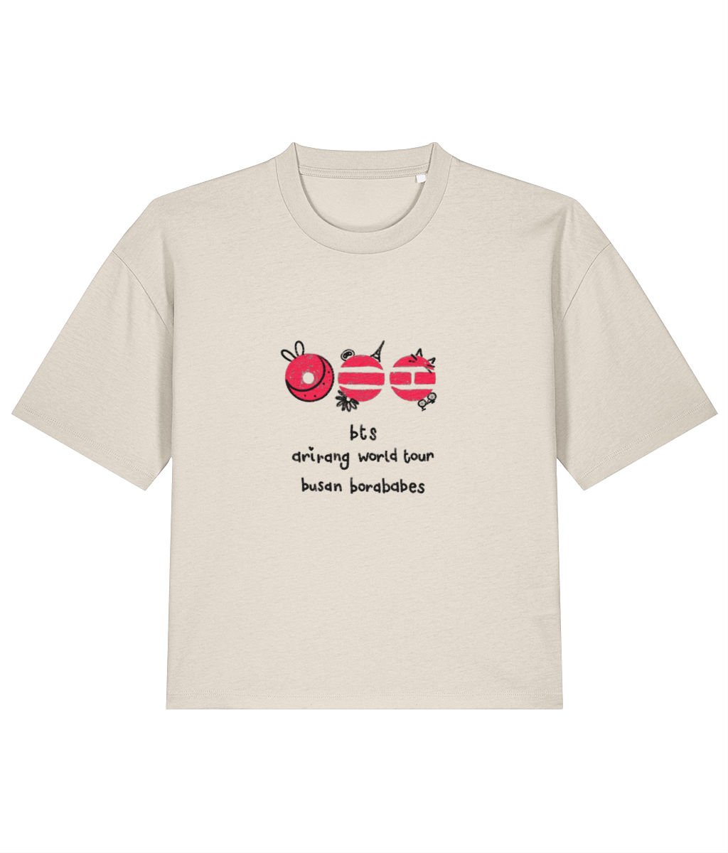 Customisable BTS ARIRANG World Tour chalkboard doodle LIGHT BOXY FIT tshirt