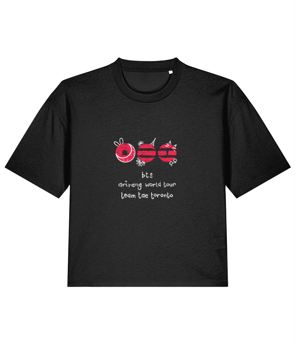 Customisable BTS ARIRANG World Tour chalkboard doodle LIGHT BOXY FIT tshirt