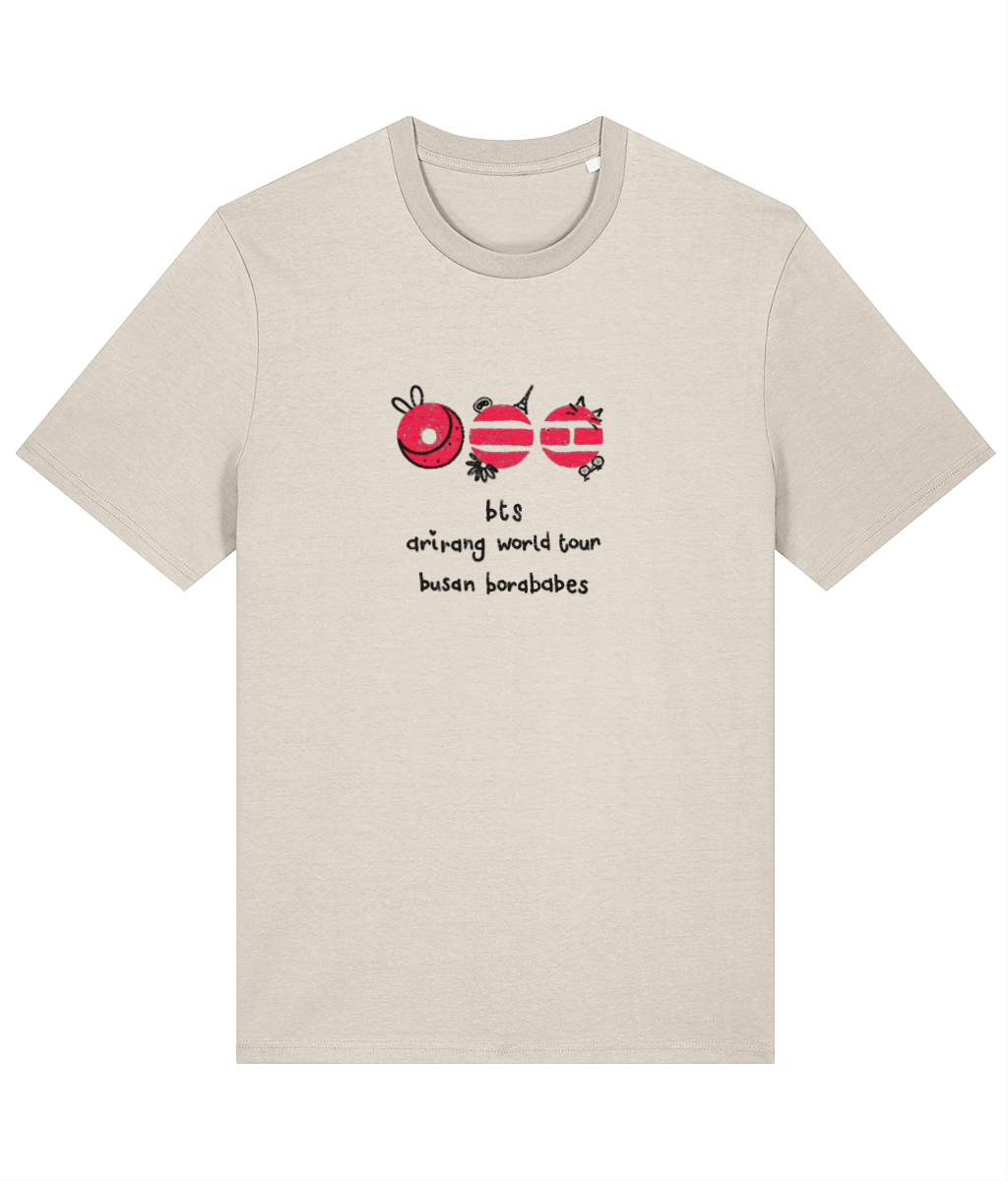 Customisable BTS ARIRANG World Tour chalkboard doodle STANDARD CREW FIT tshirt