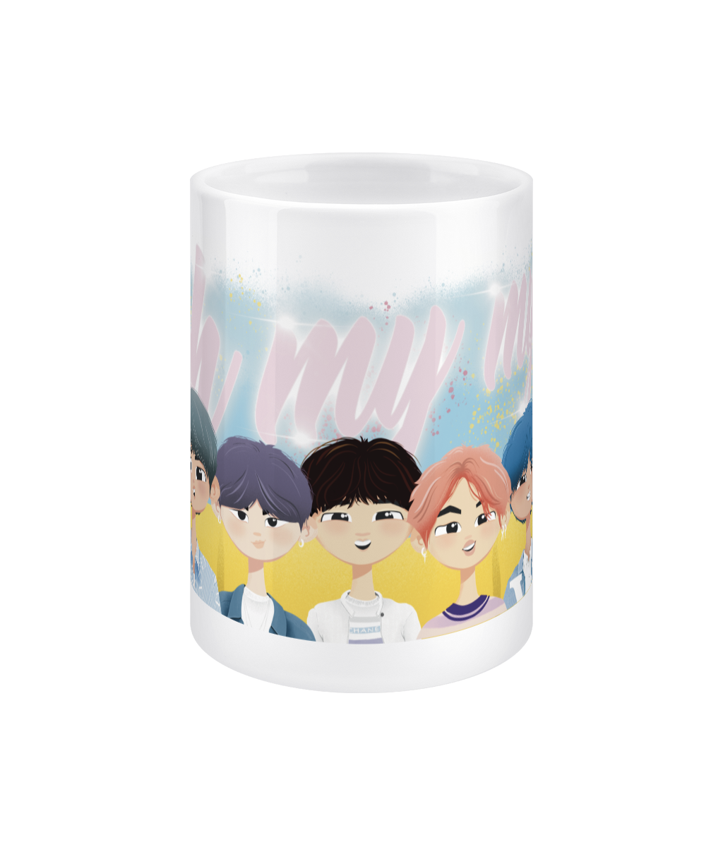 BTS Boy With Luv 15oz jumbo ceramic mug