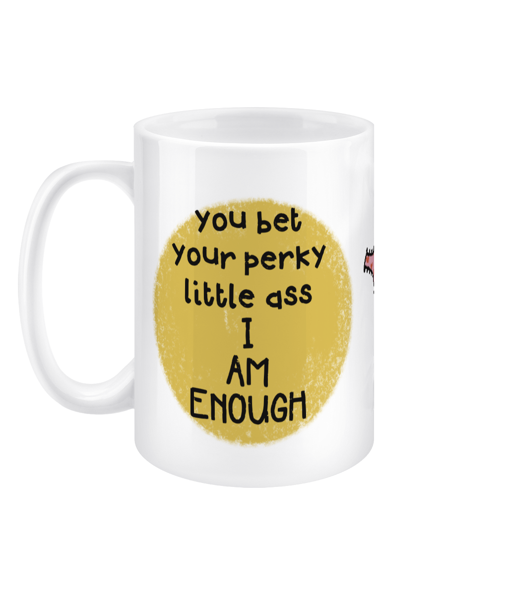 Perky - 15oz jumbo mug - positivity for pottymouths