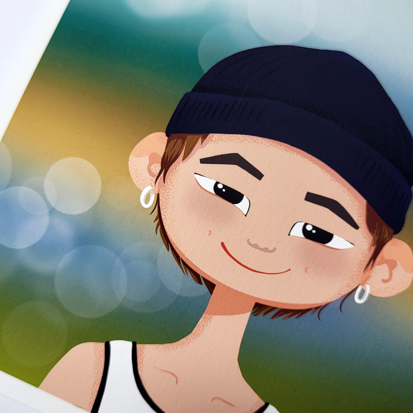 BTS In The Soop Namjoon art print, RM portrait, original Bangtan Sonyeondan kpop cartoon illustration